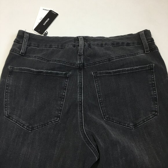 NWT EXPRESS Flexx Dark Gray High Rise Ultra Hyper Stretch Skinny Jeans 3 Sizes - Picture 12 of 13